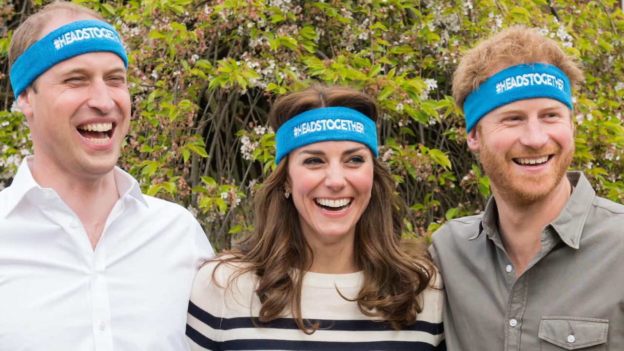 The Duke and Duchess of Cambridge and Prince Harry launching Heads Together in April 2016. Picture: Nicky J Sims/Getty Images for Royal Foundation