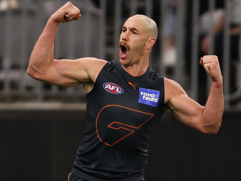 Big Mummy played his last game in the Giants’ semi final loss to the Cats. Picture: Getty Images