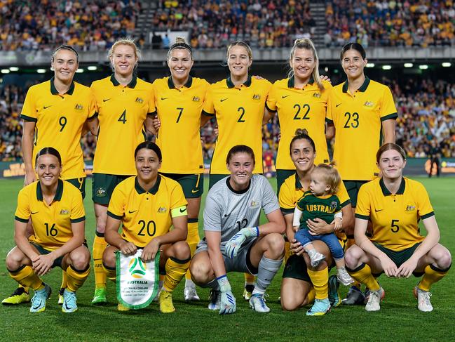 Spots are up for grabs in the Matildas’ World Cup squad set to be named in May. Picture: Steven Markham/Icon Sportswire via Getty Images