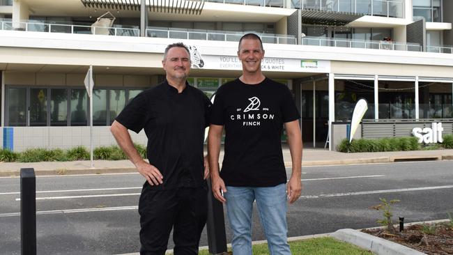 Crimson Finch Brewery's Grant Lynch and Carl Legros. Picture: Aden Stokes