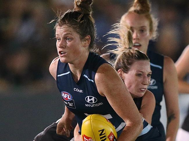 AFLW - Pies vs Blues Brianna Davey PictureWayne Ludbey