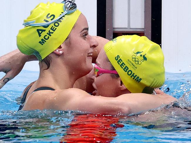 Kaylee McKeown has given Emily Seebohm a parting gift. Picture: Getty Images