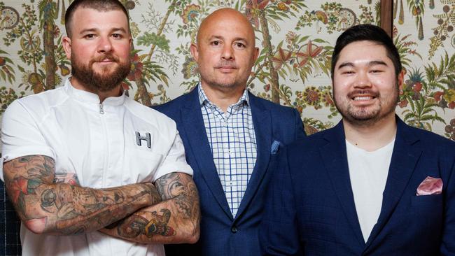 Humphrey's at Hurstville will be home to Hatch, a seafood and premium meats restaurant run by chef Scott Greve, general manager Adrian Basha, and sommelier Theo Nguyen. Picture: Max Mason-Hubers