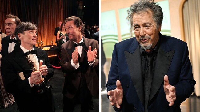 Pacino’s approach didn’t seem to dampen the spirit of the cast. Picture: Getty