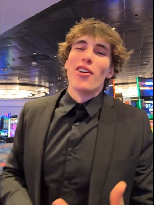 One of their videos shows the men wearing suits. Picture: Instagram/@ccgambling