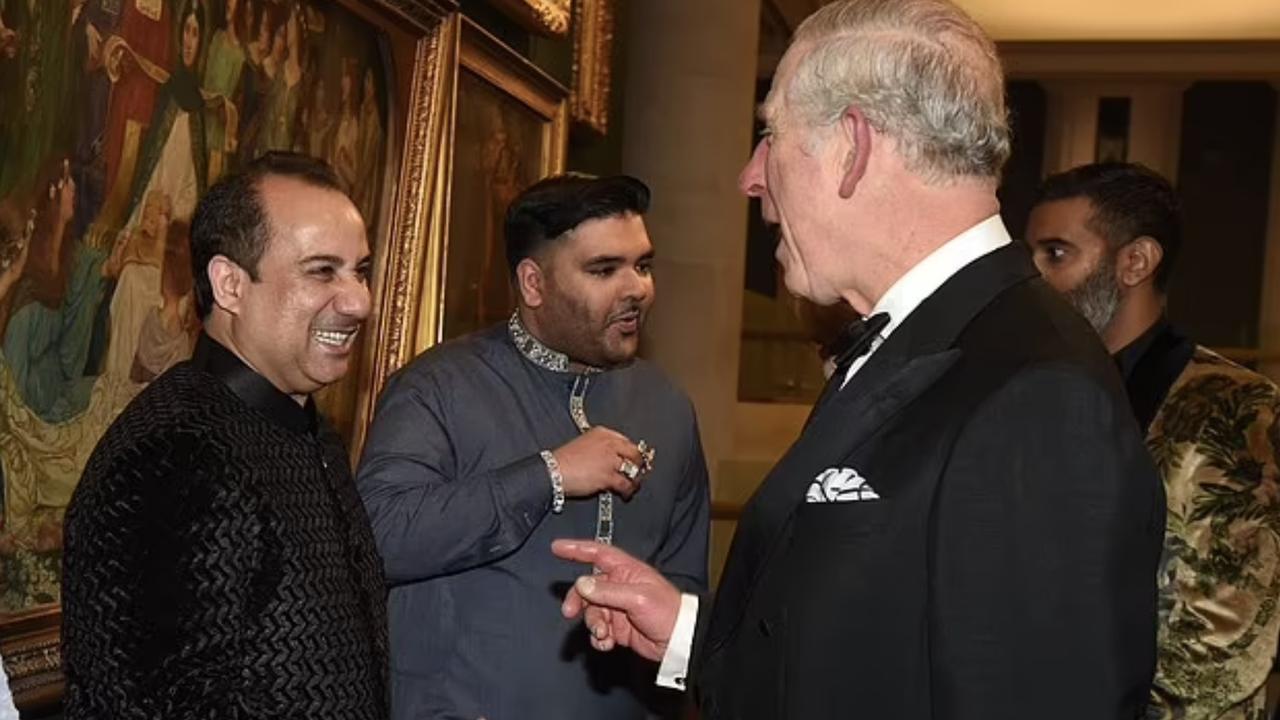 Mr Khan and King Charles at a British Asian Trust event in 2017. Picture: RFAK World.