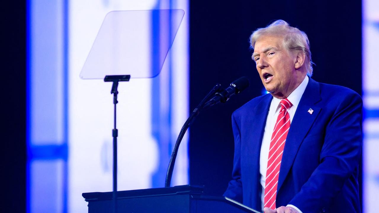 US President-elect Donald Trump speaks during Turning Point's annual AmericaFest 2024 in Phoenix, Arizona, on December 22, 2024. Picture: JOSH EDELSON / AFP