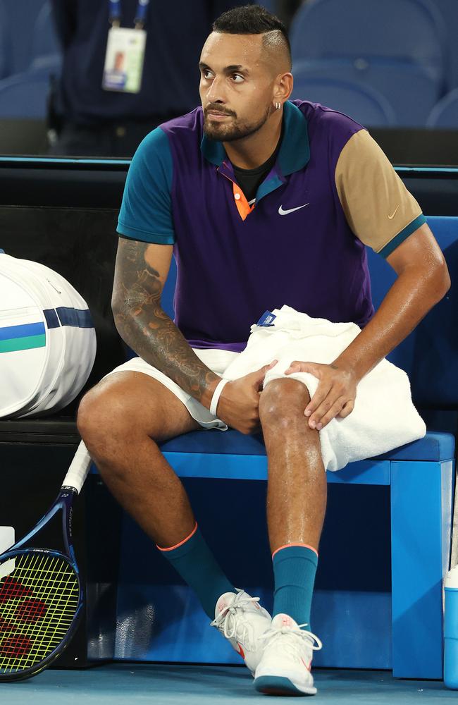 Kyrgios has battled injuries. Picture: Michael Klein