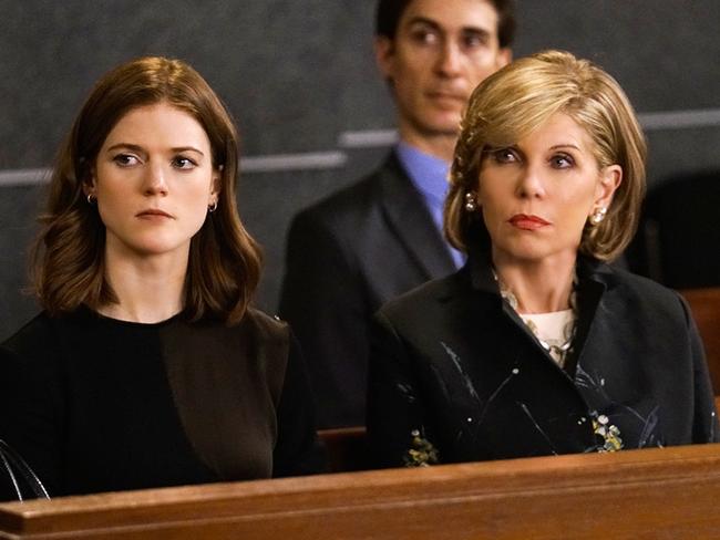 Rose Leslie and Christine Baranski star in The Good Fight. Picture: Supplied