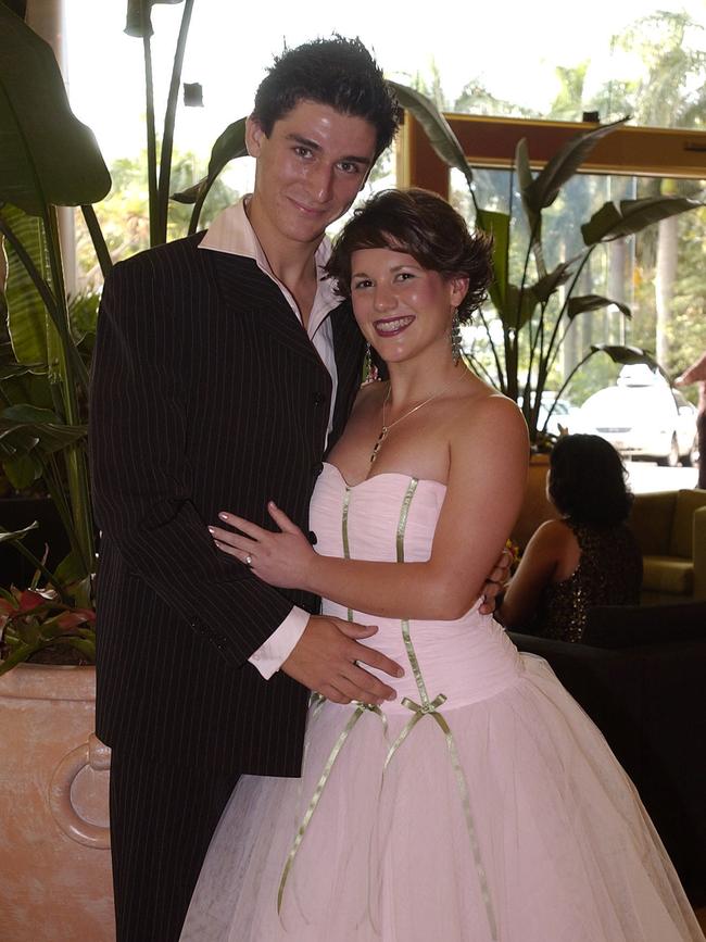 NOVEMBER 14 2005, NEWS-GCB, Reporter:Katie Ots Details:Palm Beach Currumbin State School Formal at Conrad Jupiters Casino Broadbeach l to r Jess Tyzack , Trent Michaels Pic:Alex Carter