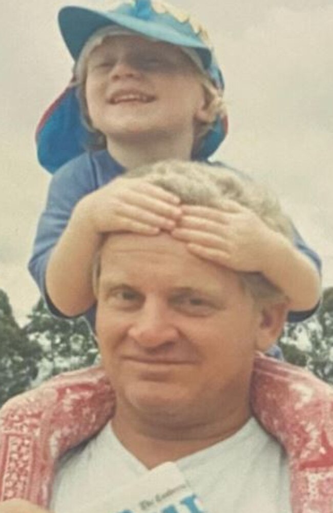 A cherished family photo of Tina Gaudry and her dad.