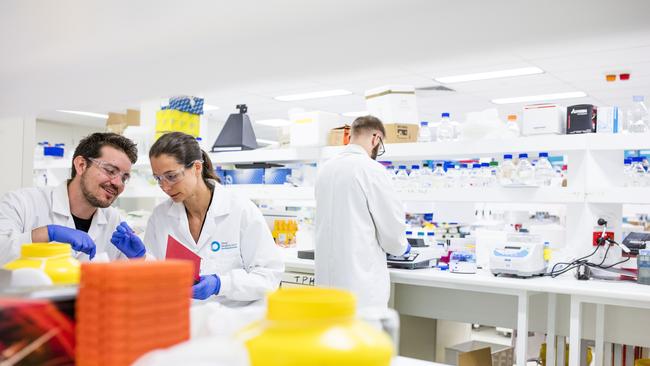 Scientists at the Olivia Newton-John Cancer Research Institute.