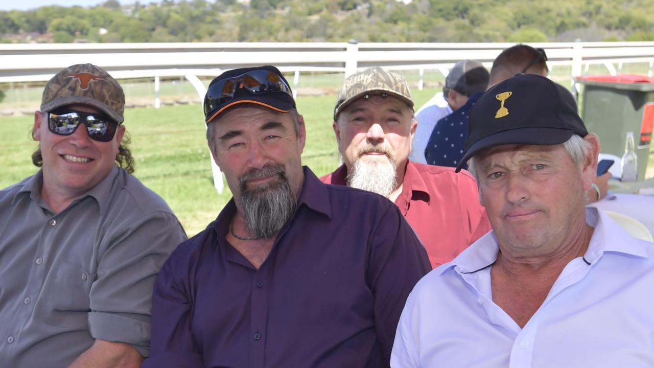 Graem Harvey, Doc Ellis, Rod Wishard and "Vinnie" having a mates day out at the Lismore Cup on Thursday.