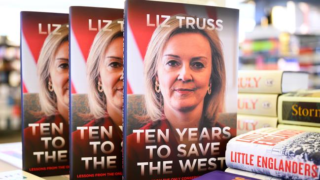 Ten Years To Save The West by Liz Truss. Picture: Leon Neal, via Getty Images