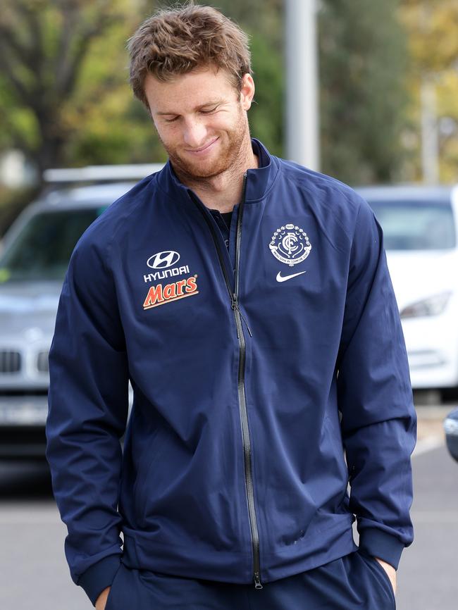 Lachie Henderson before leaving Carlton. Picture: Norm Oorloff