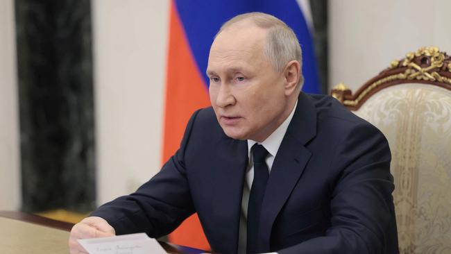 Russian President Vladimir Putin has previously called those responsible for counter-attacks on the Bryansk region "neo-Nazis" and "terrorists". Picture: AFP.