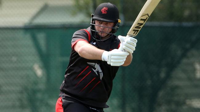 Michael Hill continues to pile on the runs for Essendon. Picture: Hamish Blair