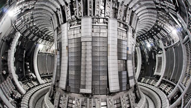 The Joint European Torus is a device called a tokamak that can heat gases to 150 million degrees Celsius inside a vacuum, re-creating the fusion process on Earth. Picture: Eurofusion