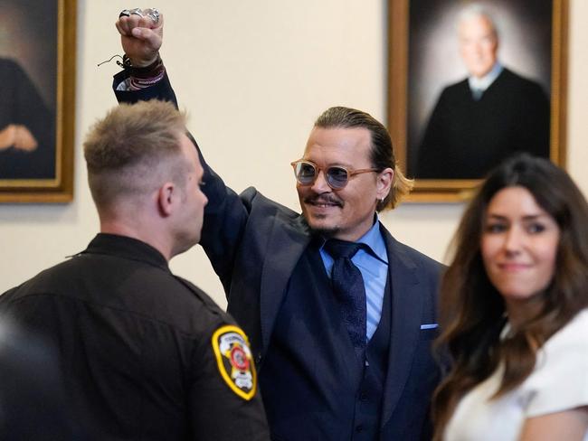 Johnny Depp garnered huge support from fans. Picture: AFP