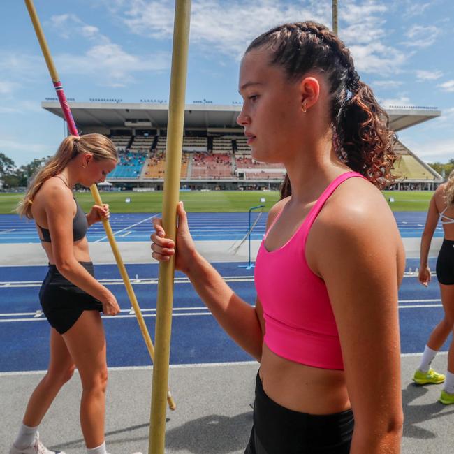 Action from the Queensland Athletics track and field championships at QSAC on Saturday March 15, 2025. Picture: Stephen Archer.