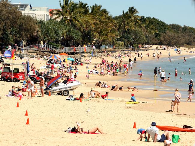 Holiday-makers at Noosa’s main beach. Visit Sunshine Coast and the Sunshine Coast Council have written to Queensland Premier Annastacia Palaszczuk calling for $1 million in urgent funding after Destination Gold Coast and Tourism Tropical North Queensland each received $2.4 million in COVID-19 recovery cash. Picture: Supplied