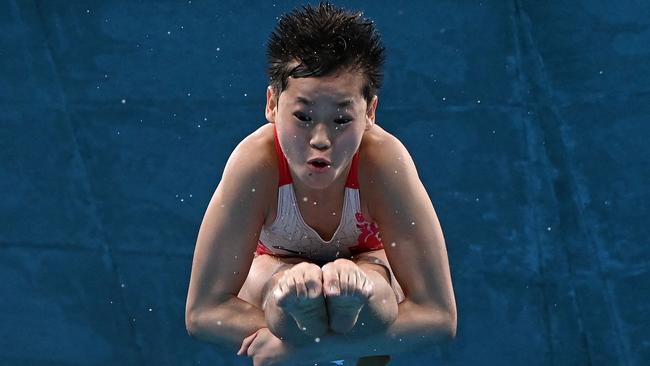 China's Quan Hongchan. Picture: AFP