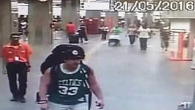 Australian man Rye Hunt is seen leaving Rio de Janeiro’s Galeao International Airport.