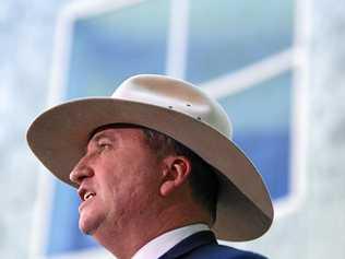 RATHER than showing contrition, Barnaby Joyce went on the attack yesterday against the man he let down. Picture: LUKAS COCH