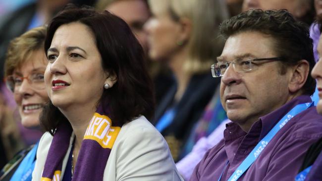 Shaun Drabsch (right) pictured with Queensland Premier Annastacia Palaszczuk in 2015