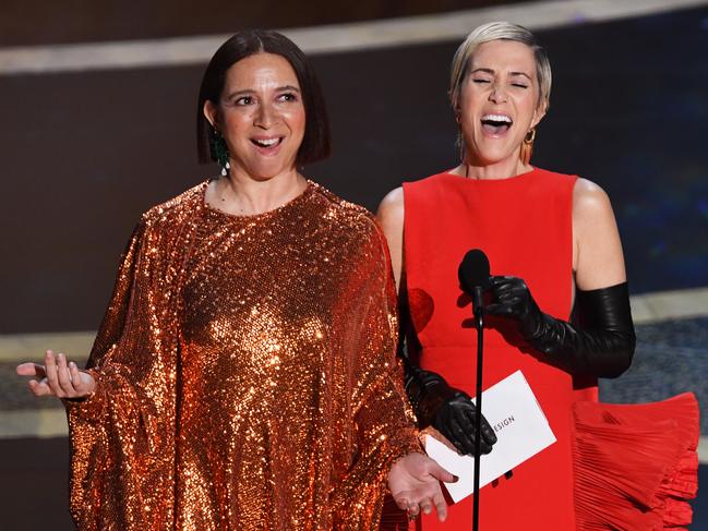 Maya Rudolph and Kristen Wiig. Picture: Getty Images