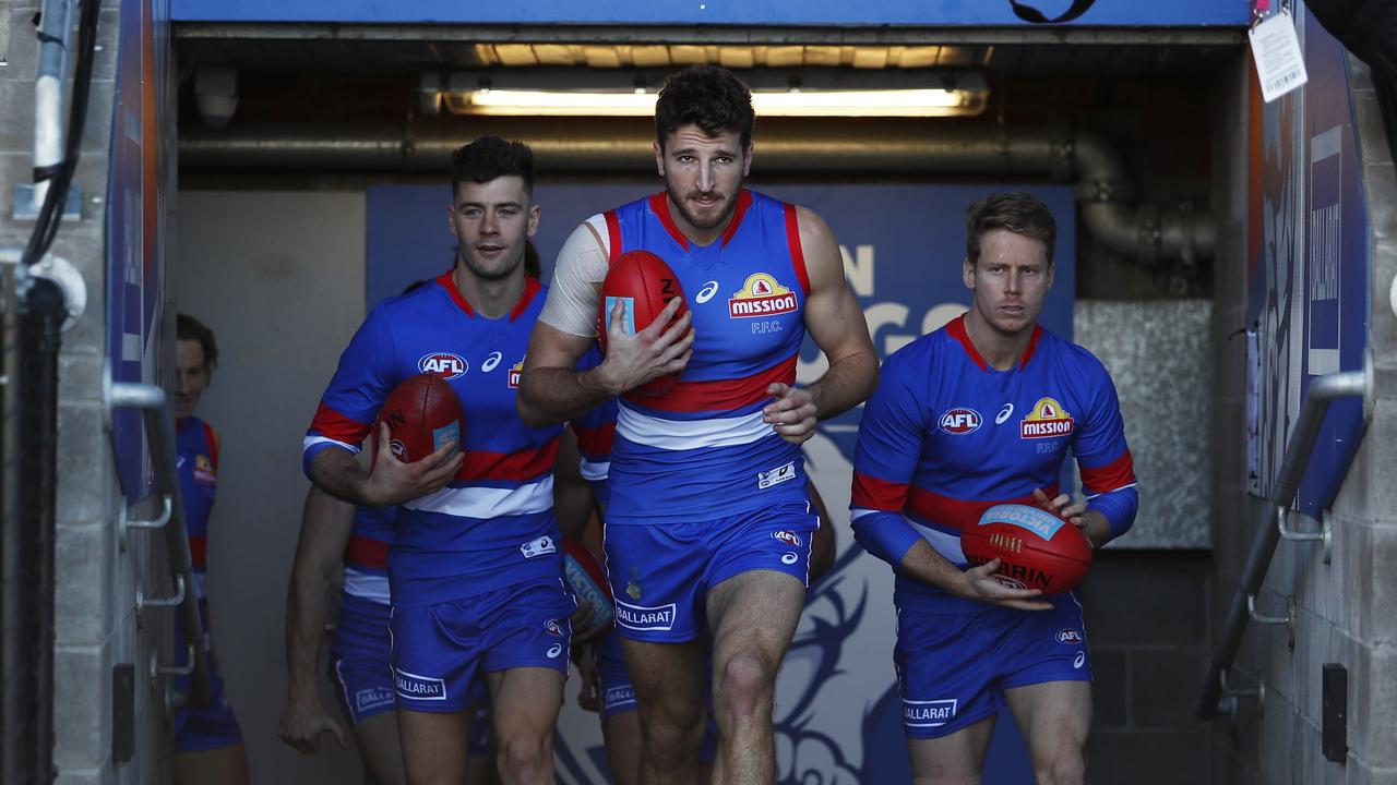 Marcus Bontempelli is growing as a leader before our eyes. Picture: Dylan Burns/AFL Photos via Getty Images