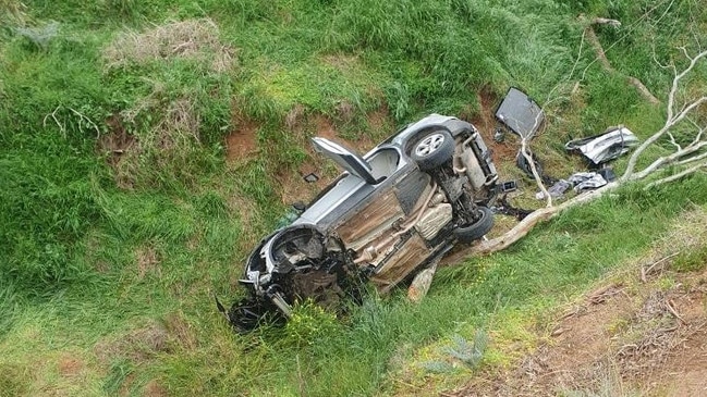 The vehicle in which a Klemzig man was trapped overnight. Picture supplied