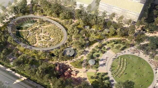 Central Park will be part of the Bradfield City Centre, set to form part of the Aerotropolis in Western Sydney, around the airport.