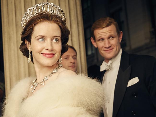 ESCAPE: UK Crown Locations, Kerrie Parnell, Escape -  Claire Foy and Matt Smith in The Crown Season 1, Netflix. Picture: Robert Viglasky/Netflix