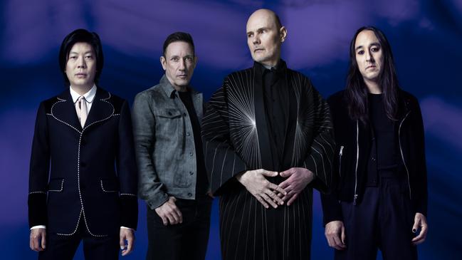 The Smashing Pumpkins with members James Iha, Jimmy Chamberlin, Billy Corgan and Jeff Schroeder. Picture: Paul Elledge