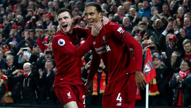 Steven Gerrard has urged the current Liverpool outfit to ‘just enjoy it’ as they continue their Premier League title push. Picture: Getty Images 