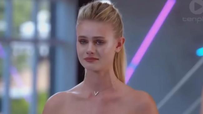 Jordan Simek on an episode of Australia’s Next Top Model.