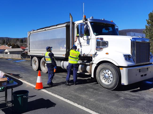 COVID-19 compliance operation are being run on key arterial and back roads across regional NSW. Picture: NSW Police