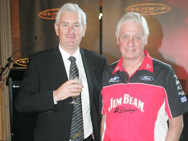 Wayne Cattach and Dick Johnson in 2008. Picture: Supplied