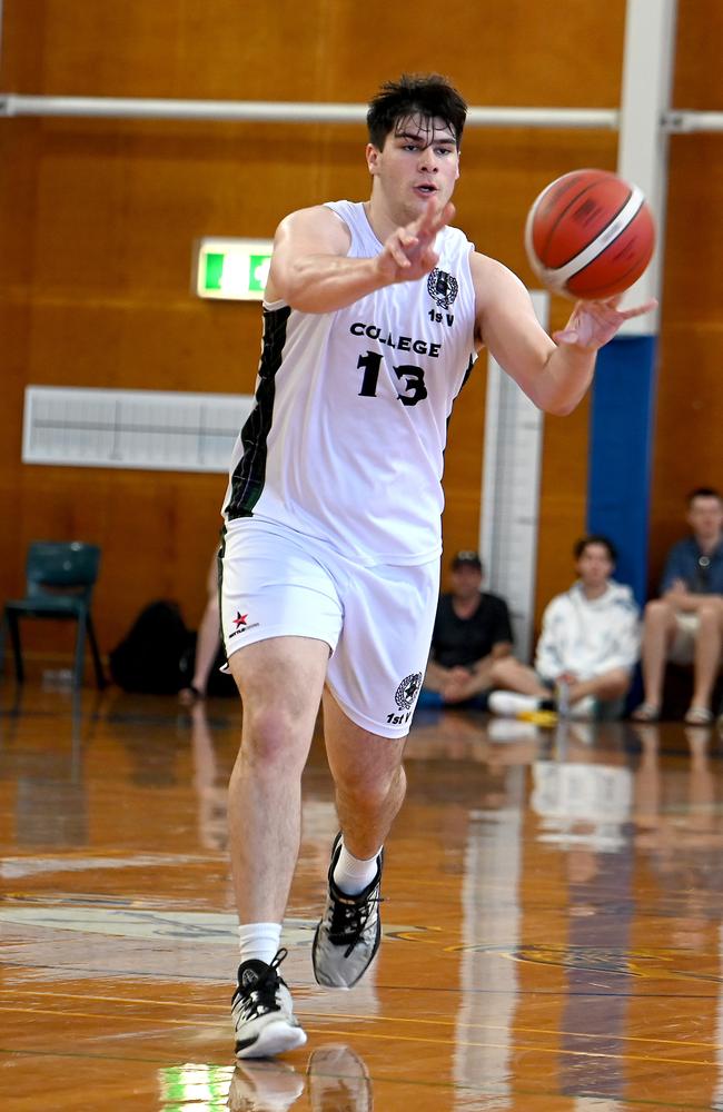 Zeke Byrne. GPS basketball Churchie v BBC Saturday August 10, 2024. Picture, John Gass