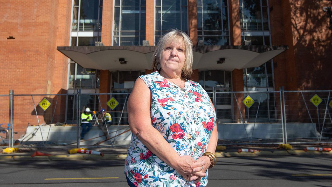 Broadmeadows resident Sheriden Tate is insulted by Hume Council’s new name for the town hall. Picture: Sarah Matray