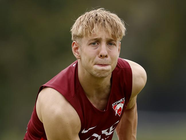 Jesse Dattoli during the Sydney Swans first training session back for all players at Bat and Ball oval on December 3, 2024. Photo by Phil Hillyard (Image Supplied for Editorial Use only - **NO ON SALES** - Â©Phil Hillyard )