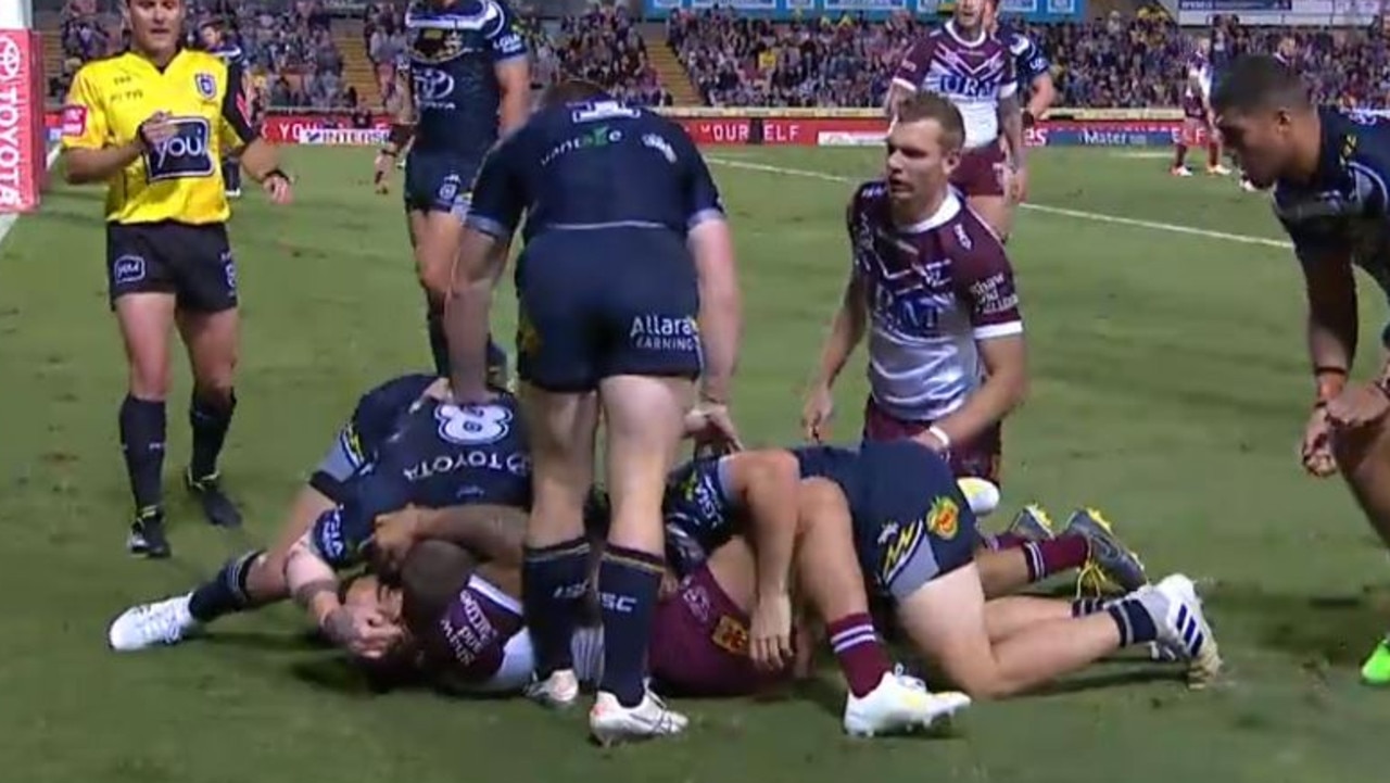 Josh McGuire was fined for this grubby act.