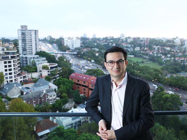 Prof Al Muderis at his home in North Sydney. Picture: John Feder