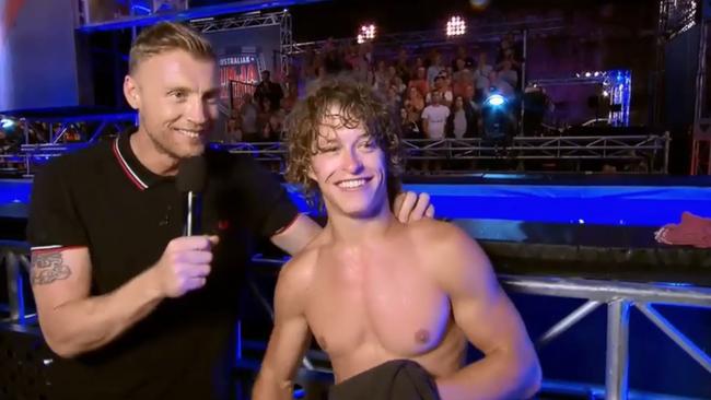 Ninja Warrior star Ashlin Herbert was all smiles after bowing out of the grand final.