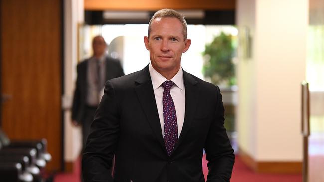 Housing Minister Mick de Brenni at Parliament House. AAP Image/Dan Peled.