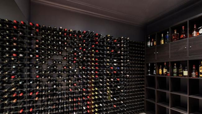 Connoisseur’s 600 bottle wine cellar.