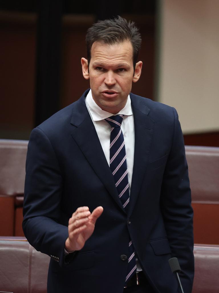 Senator Matt Canavan in the Senate Chamber in Parliament House Canberra. Picture: NCA NewsWire / Gary Ramage