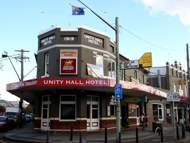 The Unity Hall Hotel at Balmain.