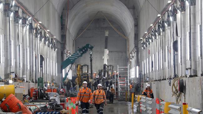 The Metro Tunnel is among the government’s Big Build projects. Picture: David Crosling